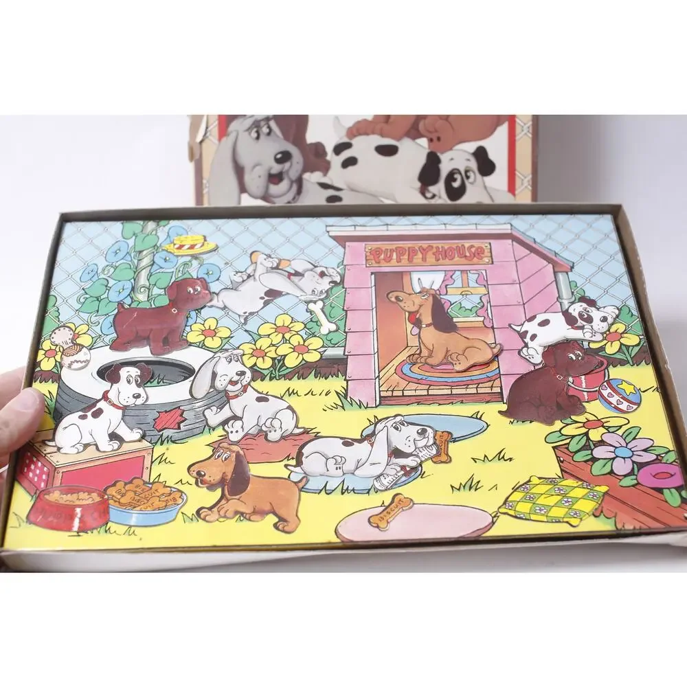 Pound Puppies Play Set 1985 by Colorforms Tonka Sticking Pieces ~ 260214-WH 980